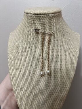 #69. Pearl Up Cycle Drop Dangle Earrings